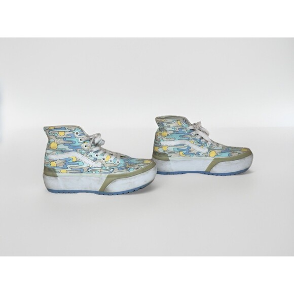 VANS Sk8-Hi Tapered Stacked High UV Ink Sunwaves Chunky Platform Shoes Women 6.5 - Picture 4 of 14